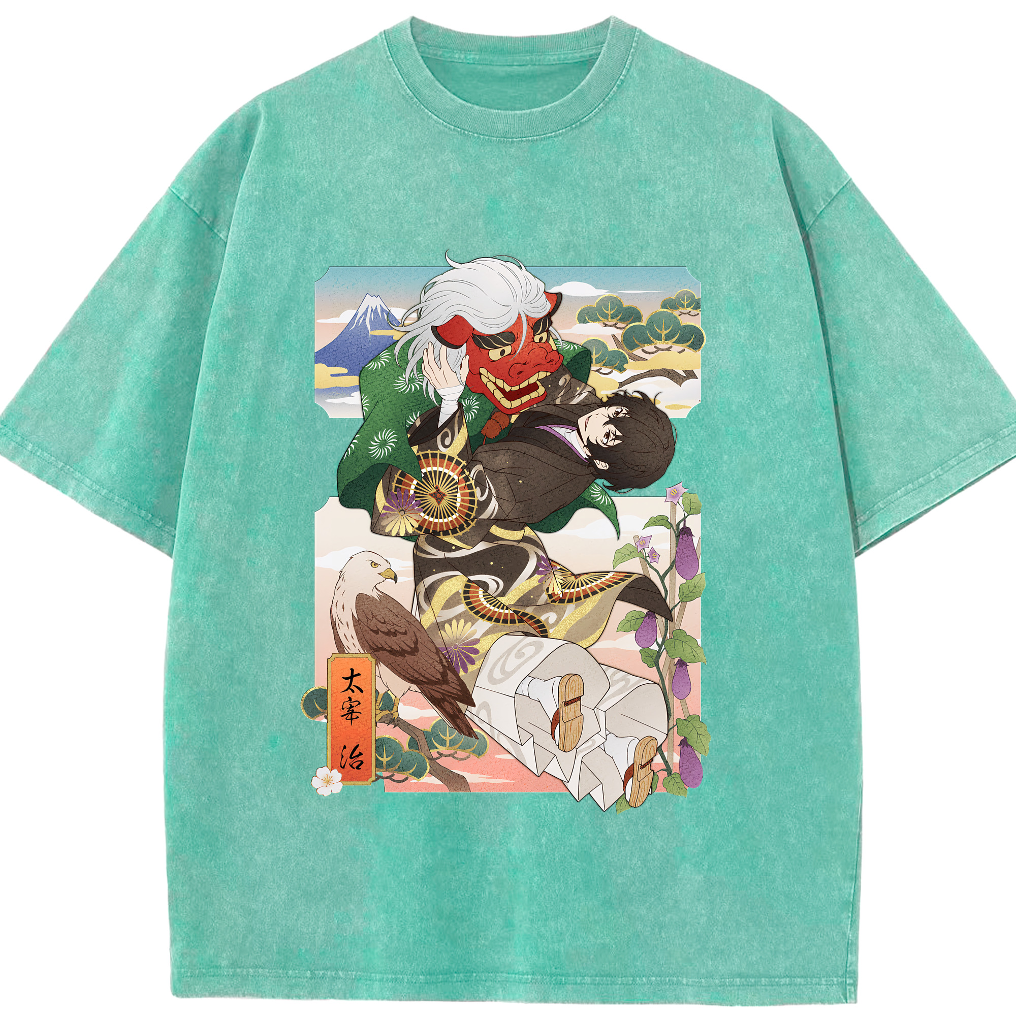 （画像用） 文豪ストレイドッグス Bungo Stray Dogs 綿100% ヴィンテージ風 半袖Tシャツ（フロントプリント）
